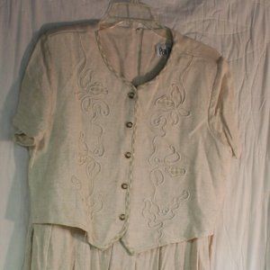 Peri Petites Oatmeal Dress